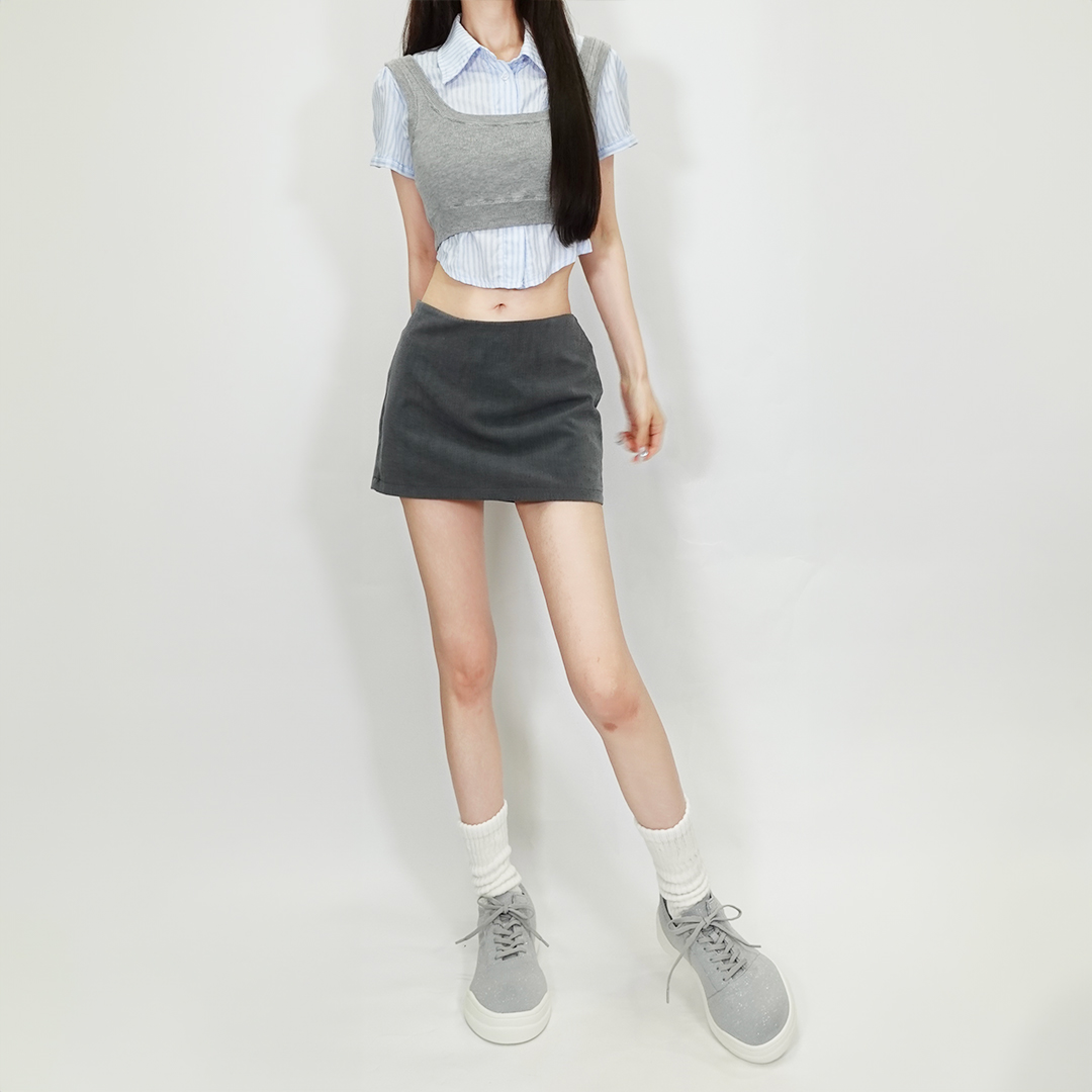 【即納】ストレッチニットスニーカー JAXY グレーラメ サイズ: サイズ1（~23.0cm）