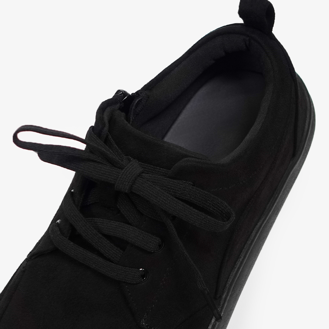 レースアップスニーカー ブラック/ブラック サイズ: レディースS（~23.0cm）