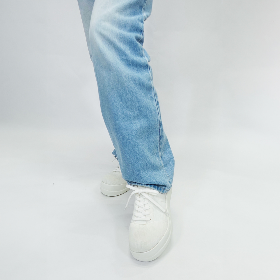 ストレッチニットスニーカー ホワイト/ホワイト サイズ: レディースS（~22.5cm）