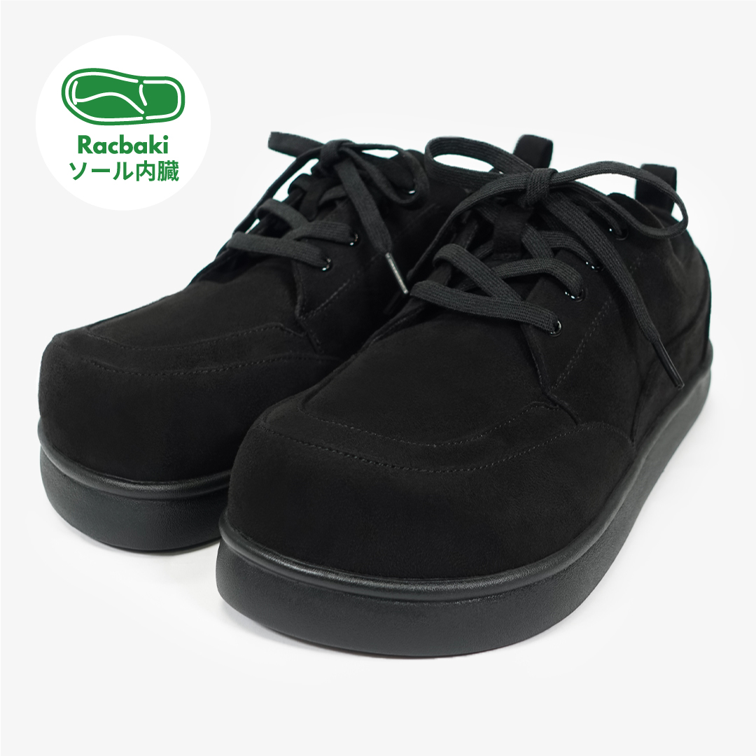 レースアップスニーカー ブラック/ブラック