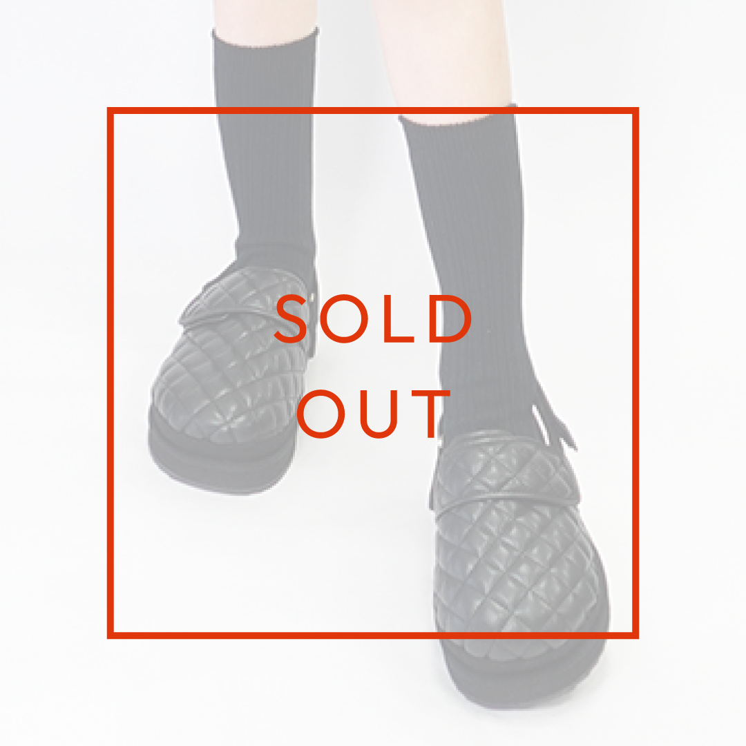 クロッグシューズ ダブルベルト キルティング