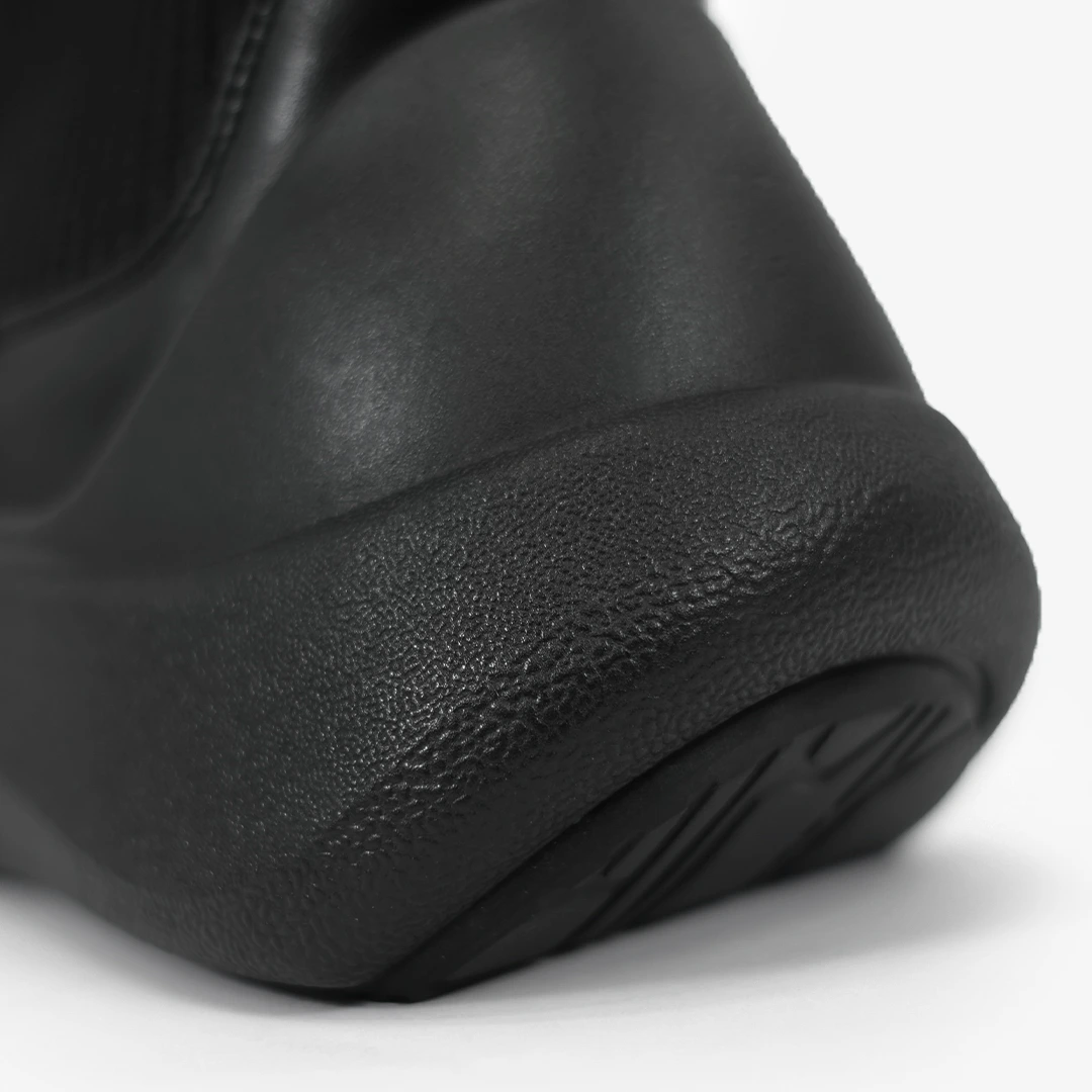 リブニットスニーカーブーツ