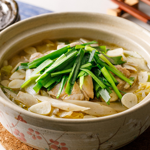 藻塩仕立て ごぼうと鶏のうまみ重ね鍋（2人前）