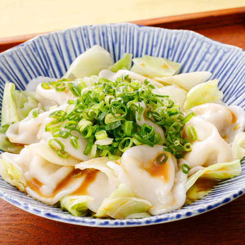 春キャベツとぷるもち水餃子 〜山わさびダレ〜（2人前）