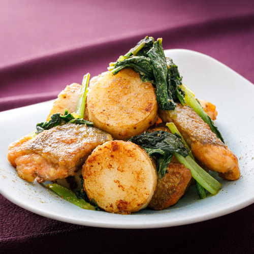 長芋と鮭の山椒バター醤油（2人前） 