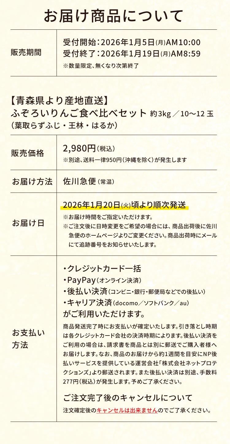 【産地直送】ふぞろいりんご食べ比べセット（青森県産）