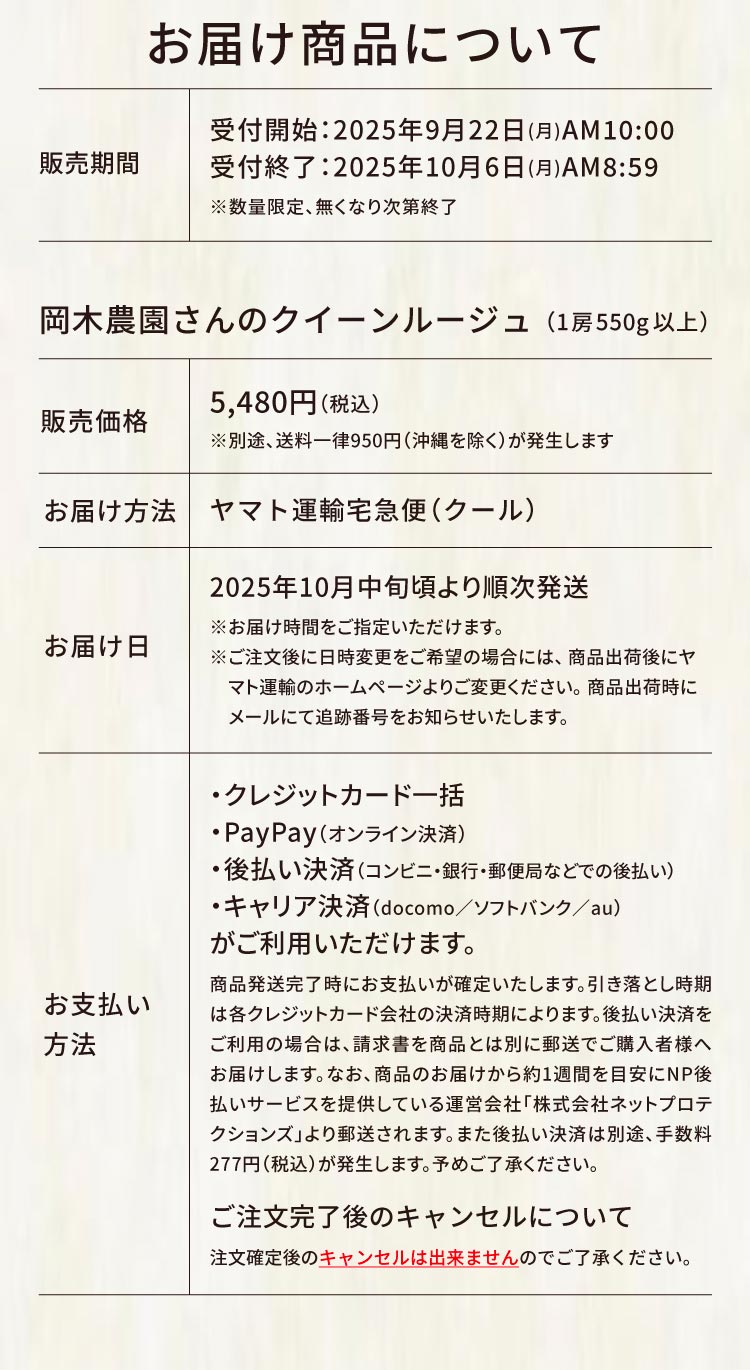 【産地直送】岡木農園さんのクイーンルージュ（長野県産）