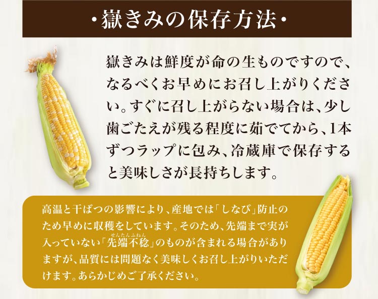 【バイヤー厳選】とうもろこし 嶽きみ 5本入り（青森県産）
