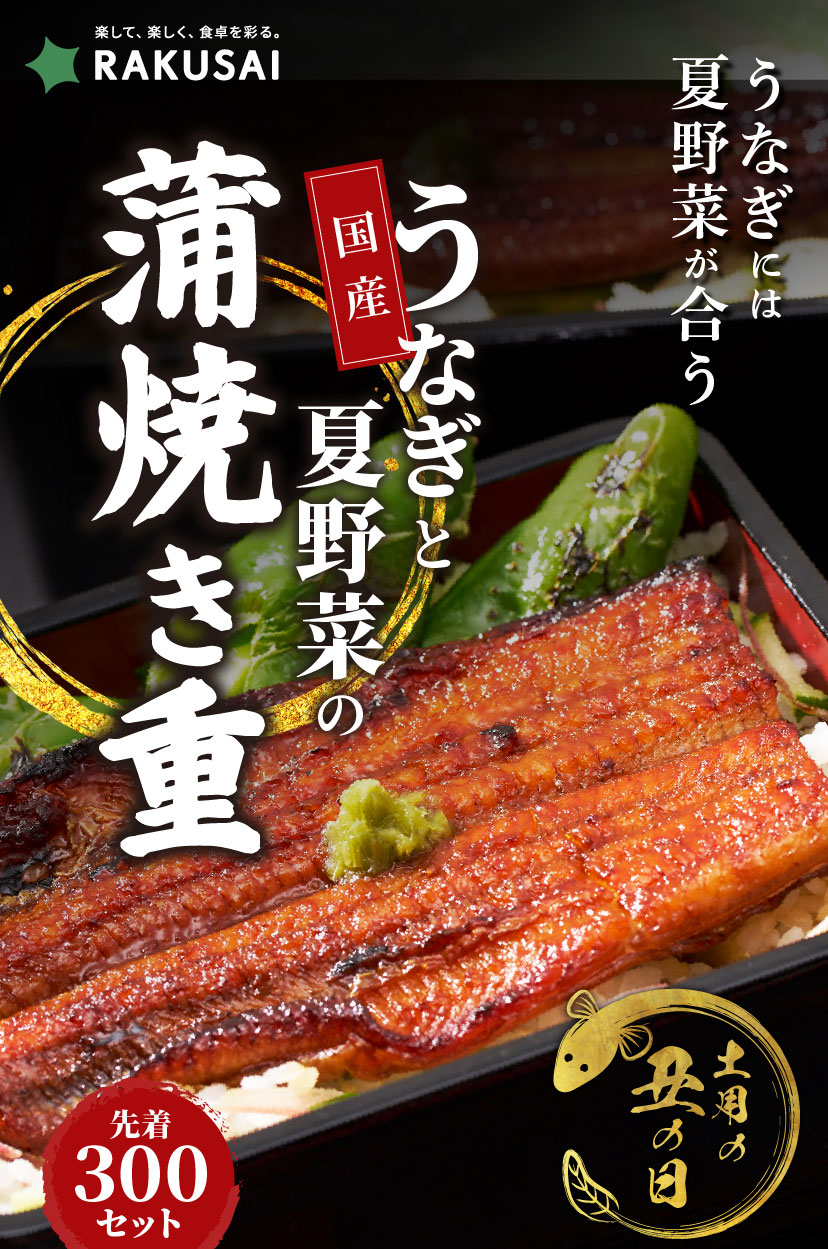 【7/26は土用の丑の日】国産うなぎと夏野菜の蒲焼き重セット