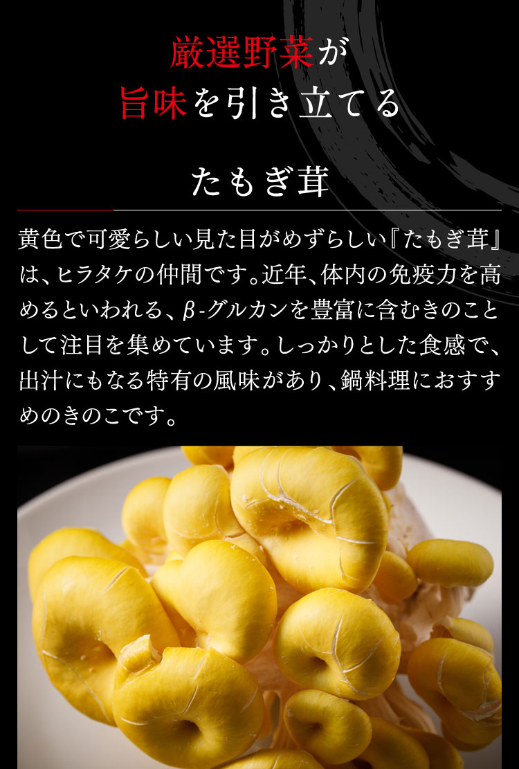 【熊谷喜八シェフ監修】厳選野菜と黒豚2種の薬膳風きのこ鍋