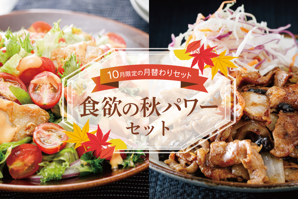 【10月限定の月替わりセット】食欲の秋パワーセット