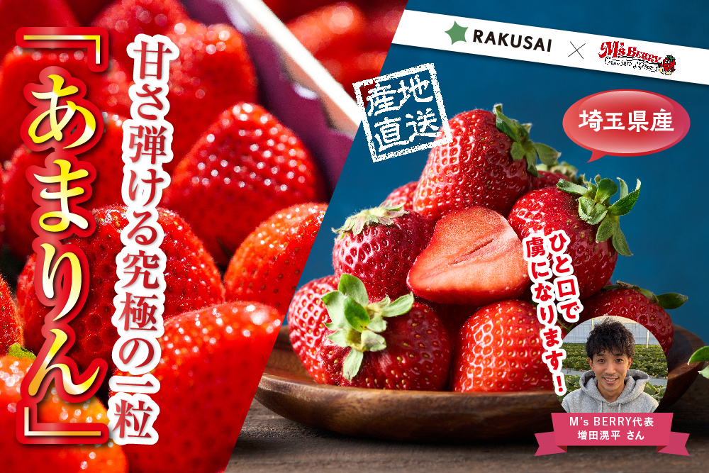 【産地直送】増田さんのいちご『あまりん』（埼玉県産）