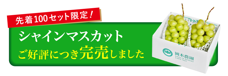 【産地直送】採れたて！岡木農園さんの木熟シャインマスカット（長野県産）