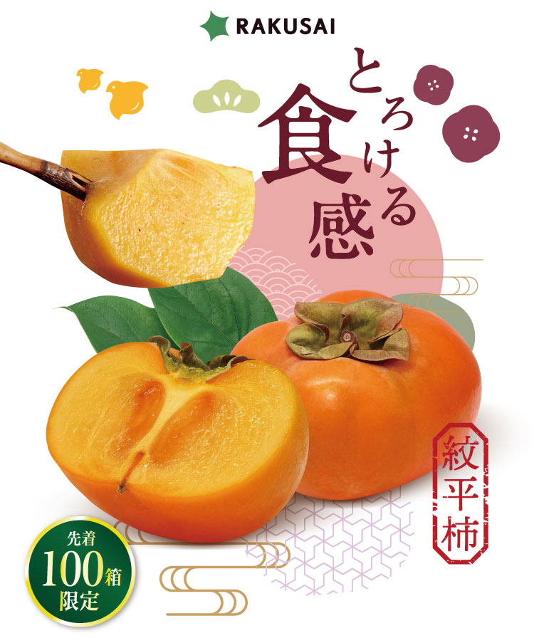 【バイヤー厳選】とろける食感！希少品種 紋平柿（石川県産）