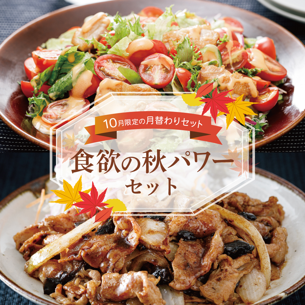 【10月限定の月替わりセット】食欲の秋パワーセット
