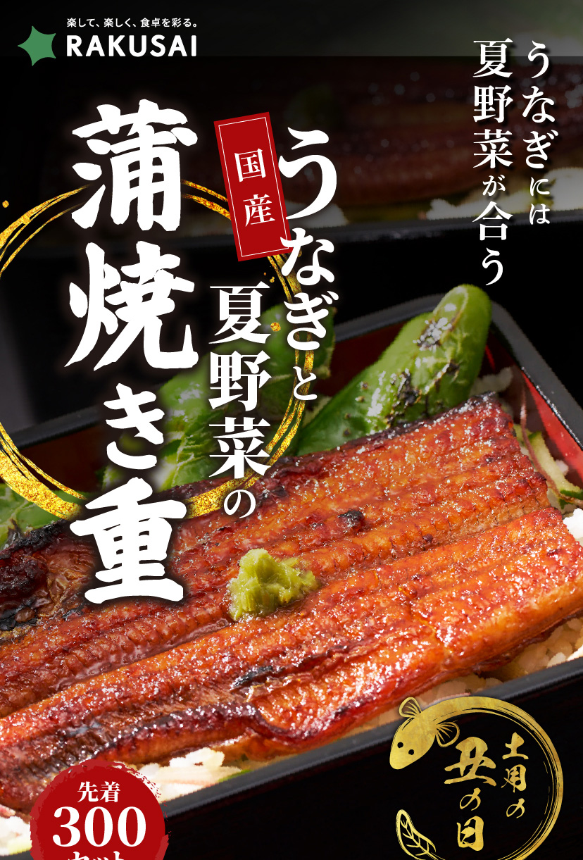 【7/26は土用の丑の日】国産うなぎと夏野菜の蒲焼き重セット