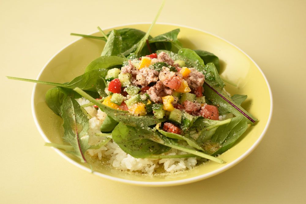 カラフルサラダタコライス