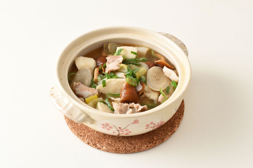 冬野菜と豚肉の味噌汁
