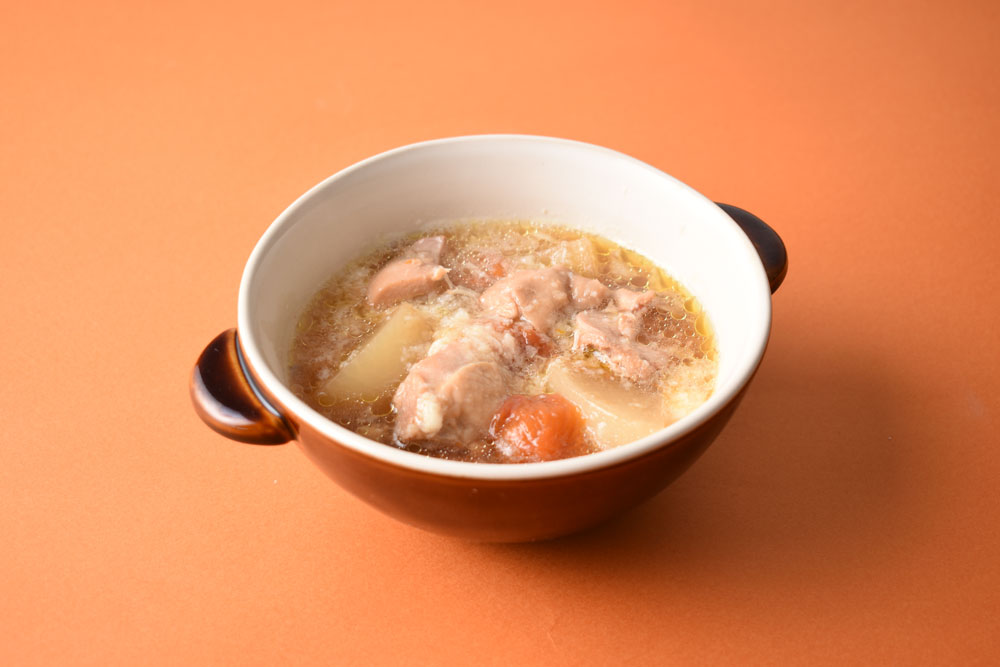 生姜香る鶏だしとろろトマト汁