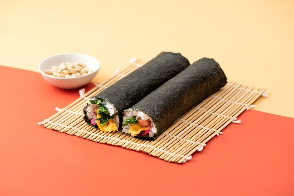 カラフル野菜とスパムの恵方巻