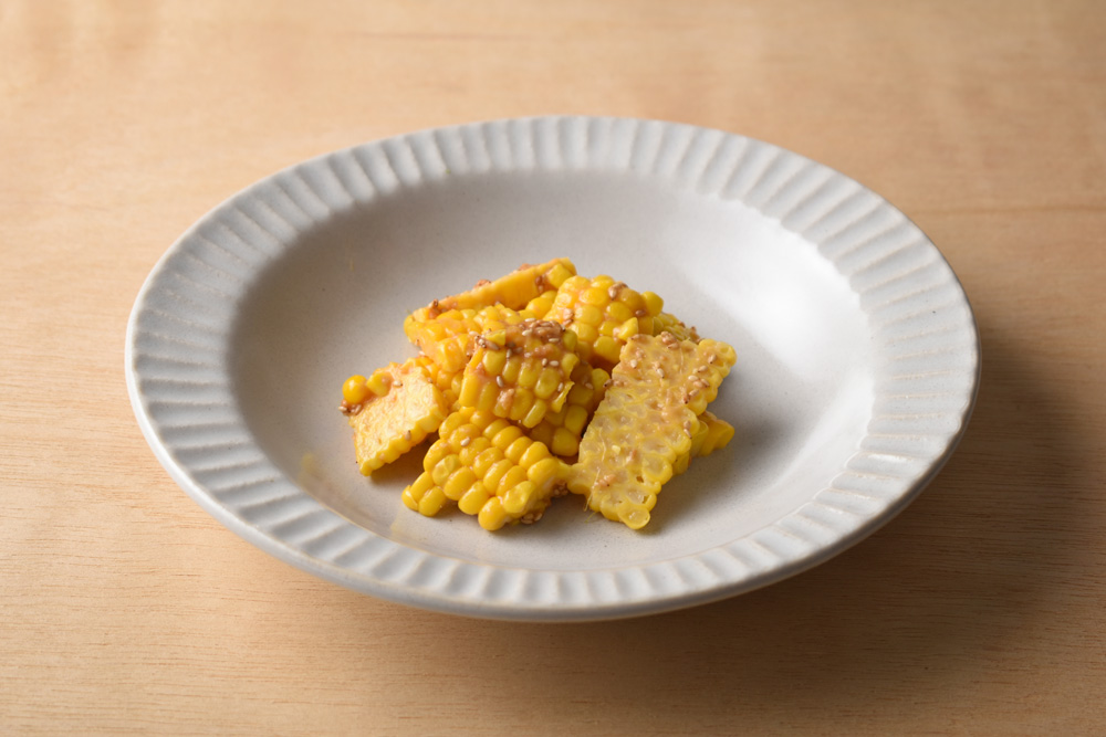 とうもろこしの味噌ナムル 
