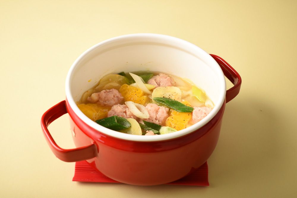 白だし香るデコポン鍋