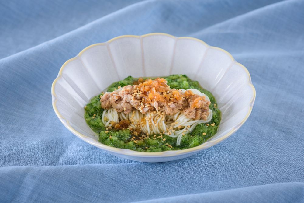 そうめん 〜きゅうりのソースと梅ツナソース〜