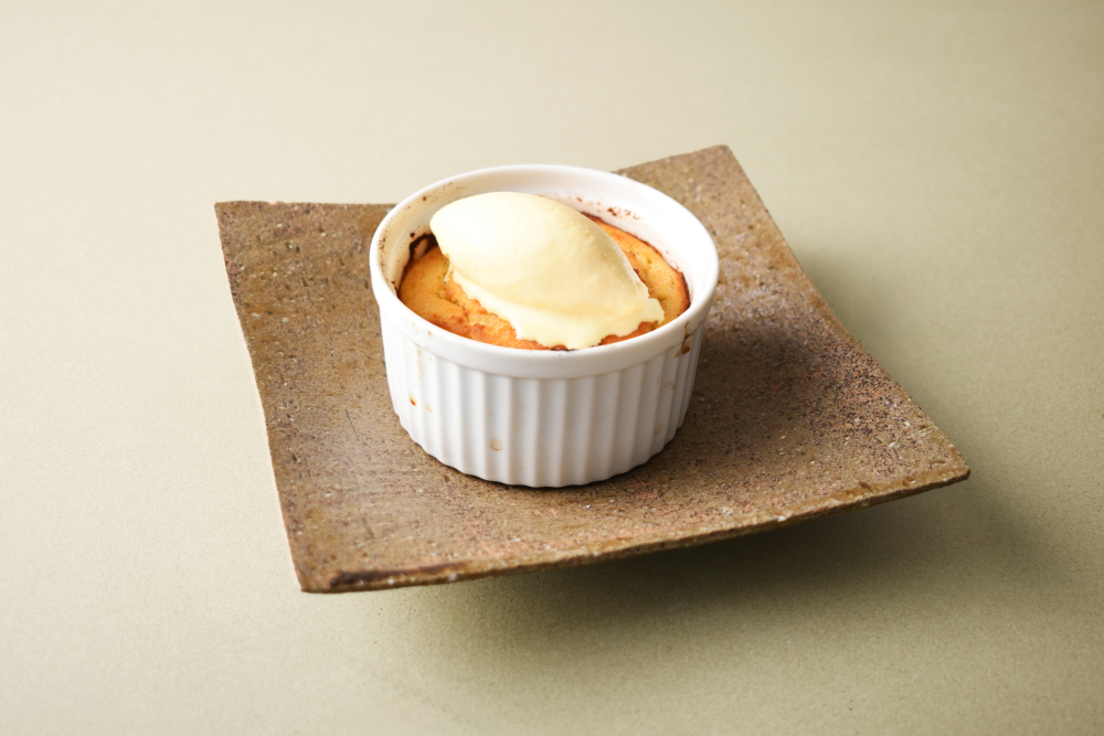 ほくほくスイートポテトのバニラアイスのせ