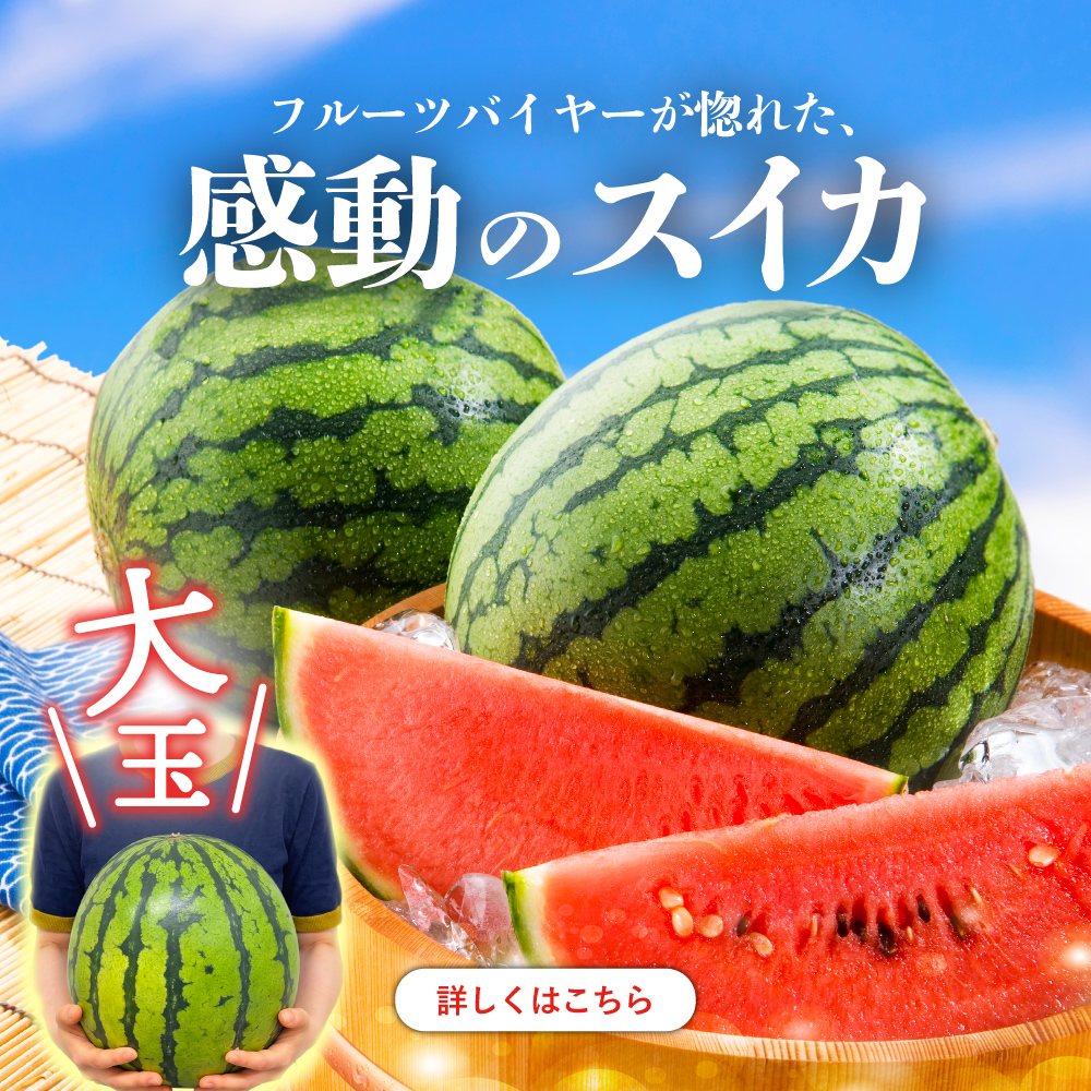 夏のぜいたくスイカ