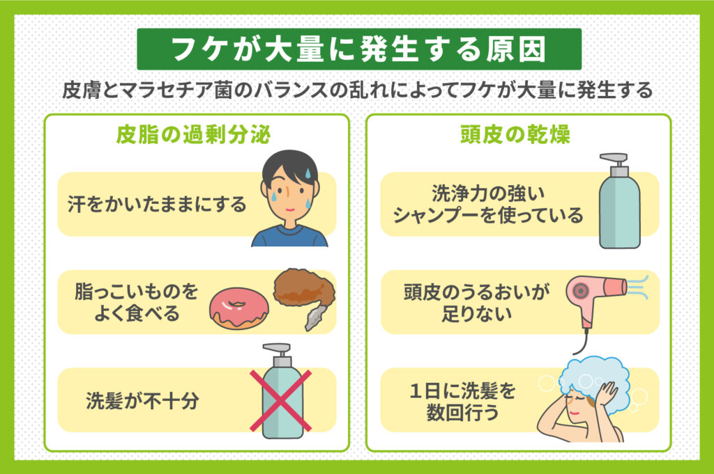 フケの原因と対策！頭皮を清潔に保とう