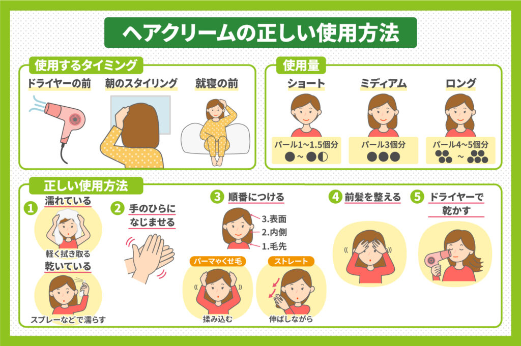 これで安心！ヘアクリームの正しい使い方