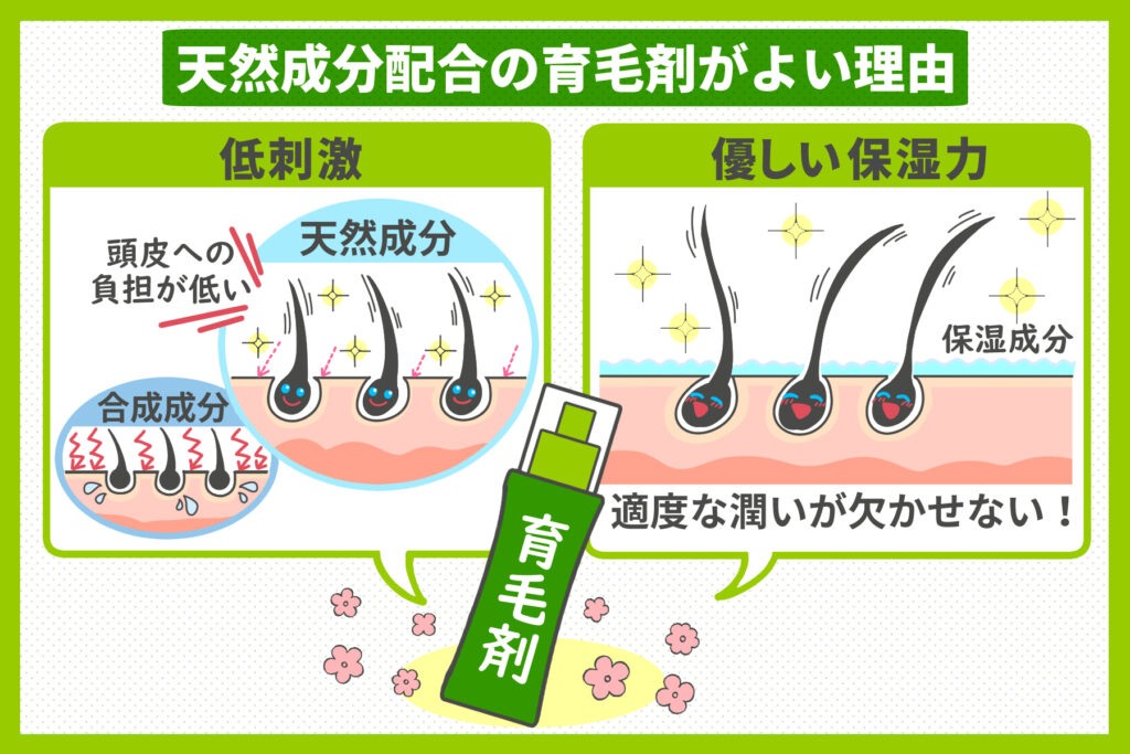 天然成分配合の育毛剤が良い理由