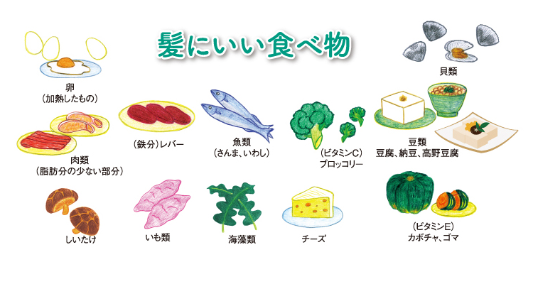 髪にいい食べ物