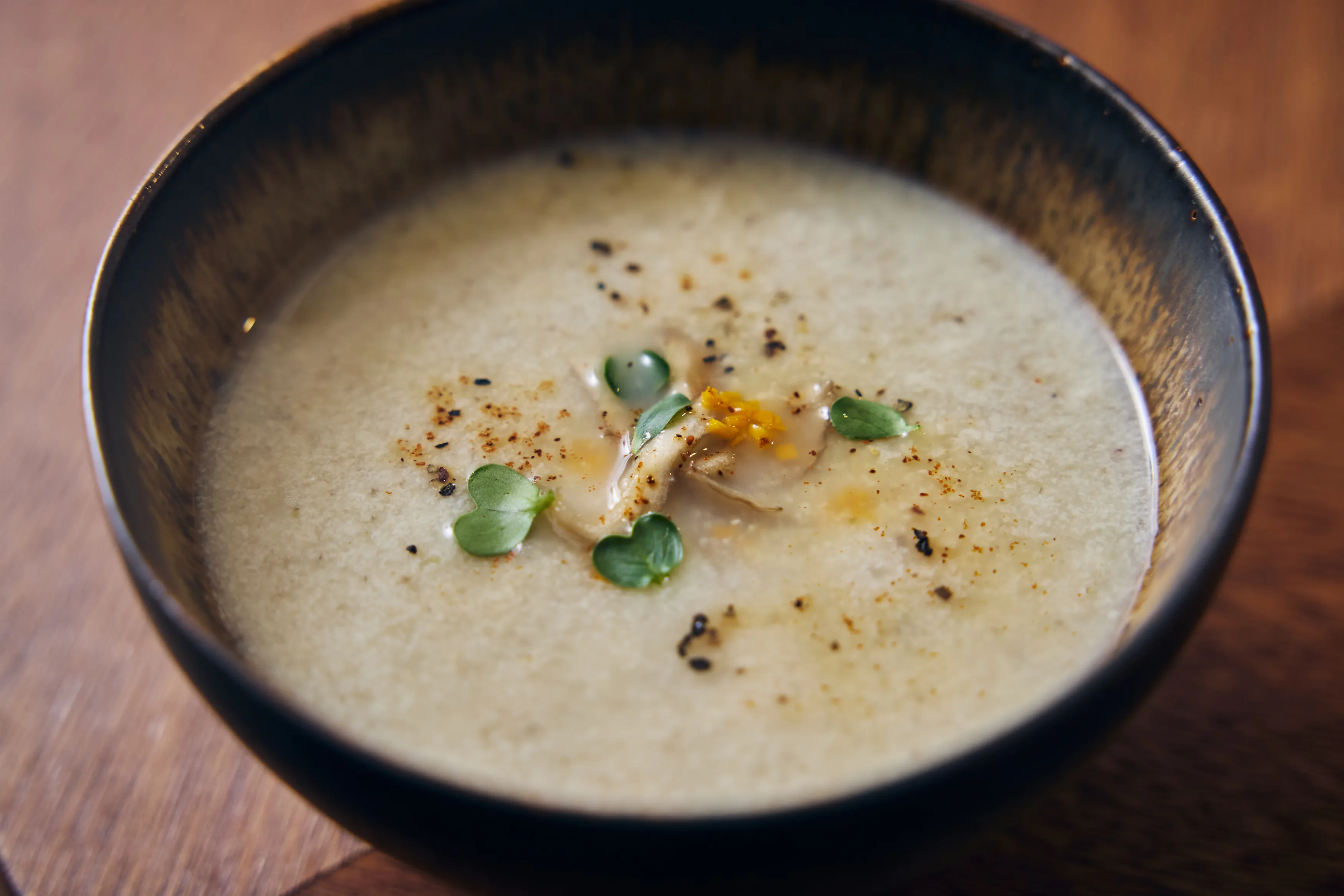 帆立と根菜のポタージュ