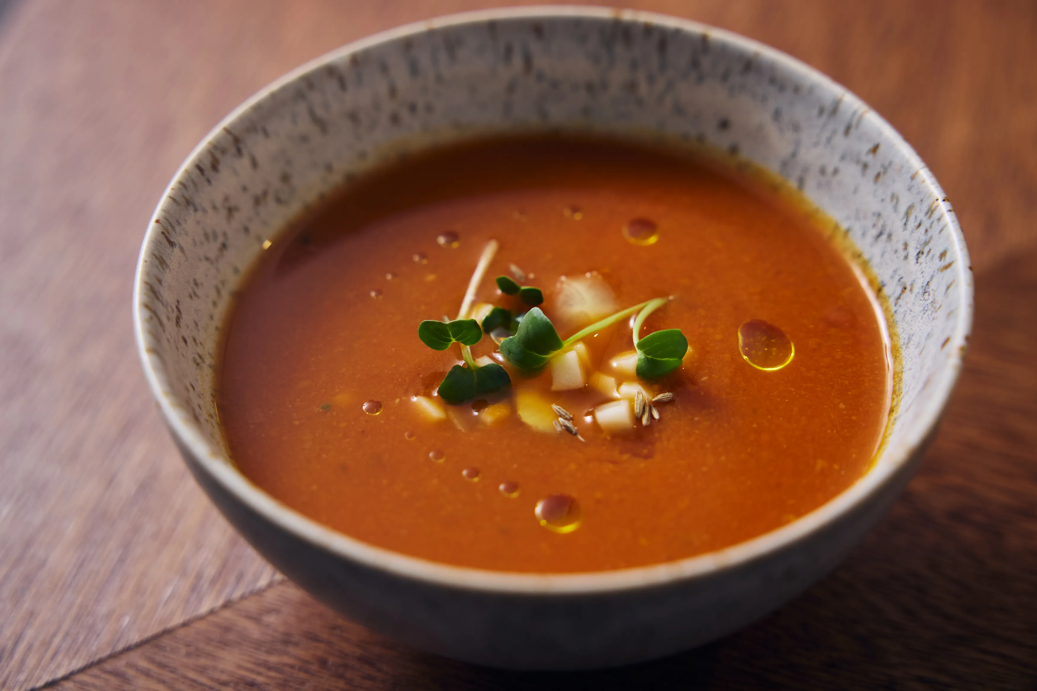 トマトと人参のスパイススープ