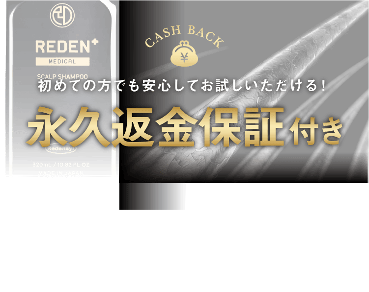初めての方でも安心してお試しいただける！永久返金保証付き。