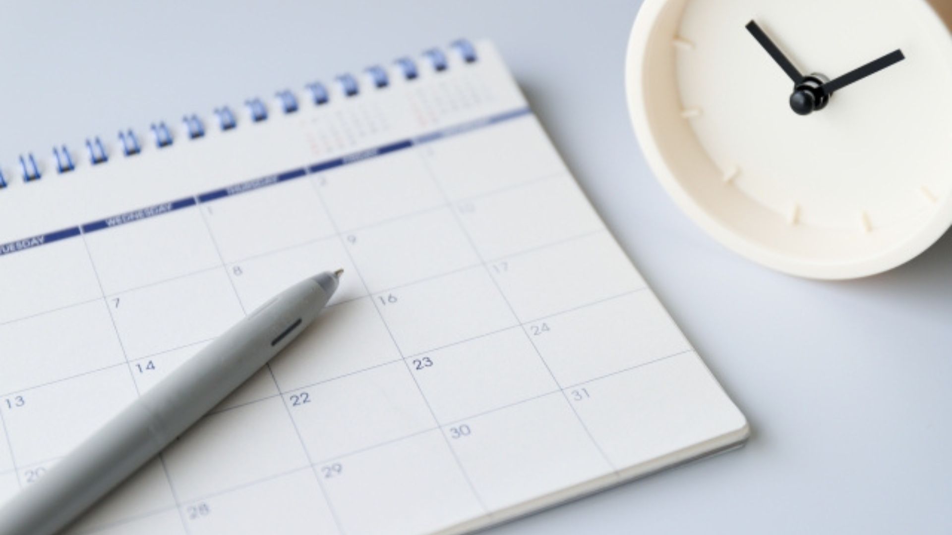 カレンダーと時計