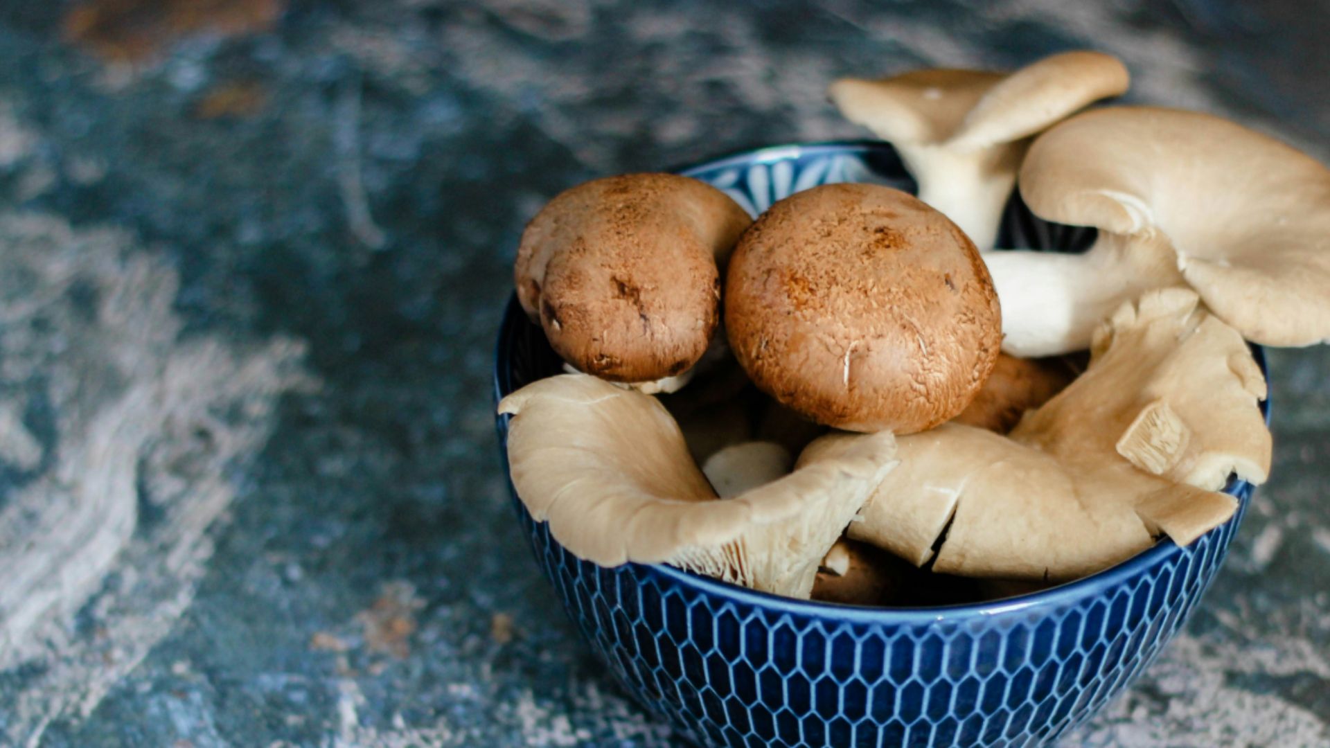 器に入った生のしいたけ