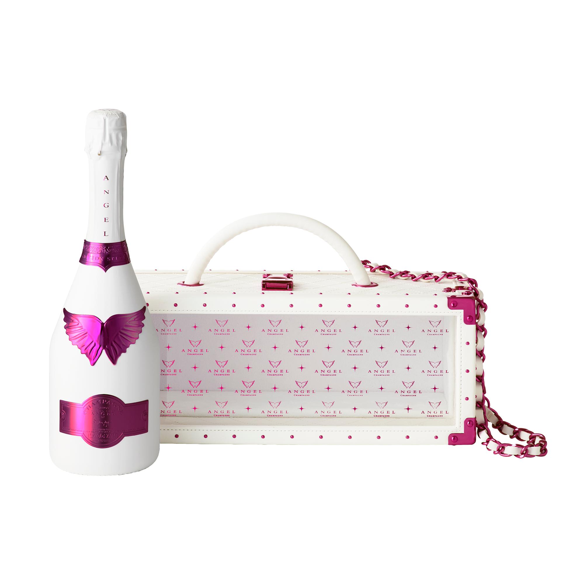 ANGEL CHAMPAGNE NV Brut Rose White -VALENTINE EDITION- - ANGEL
