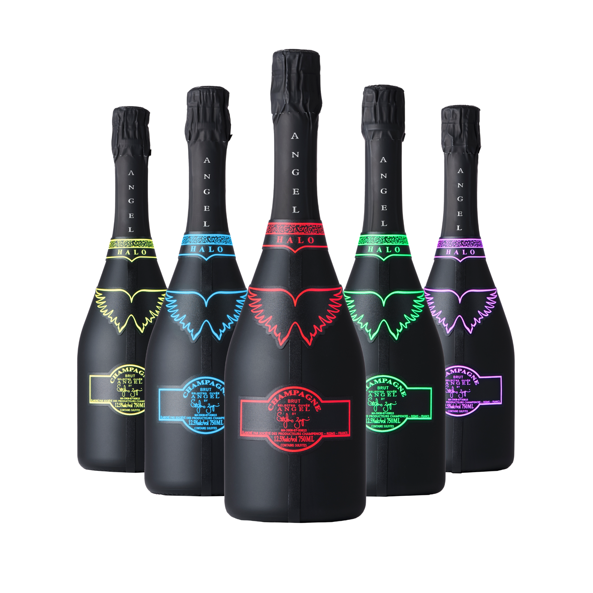 ANGEL CHAMPAGNE HALO《特別5本セット 》LEDアイスバケツプレゼント