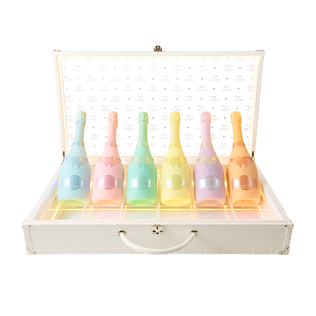 Angel Champagne 750ml LEDライト付き　空瓶とエッグケース 楽天市場】LEDジュラルミンケース ANGEL CHAMPAGNE 正規品 高級