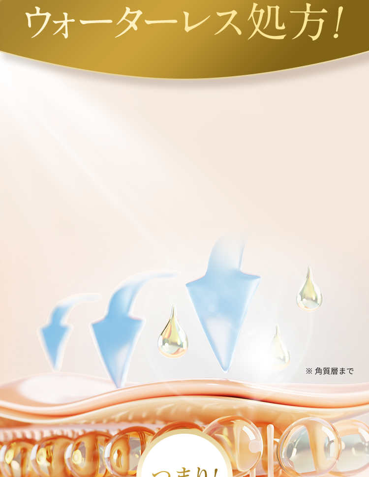 美容成分だけのウォーターレス処方