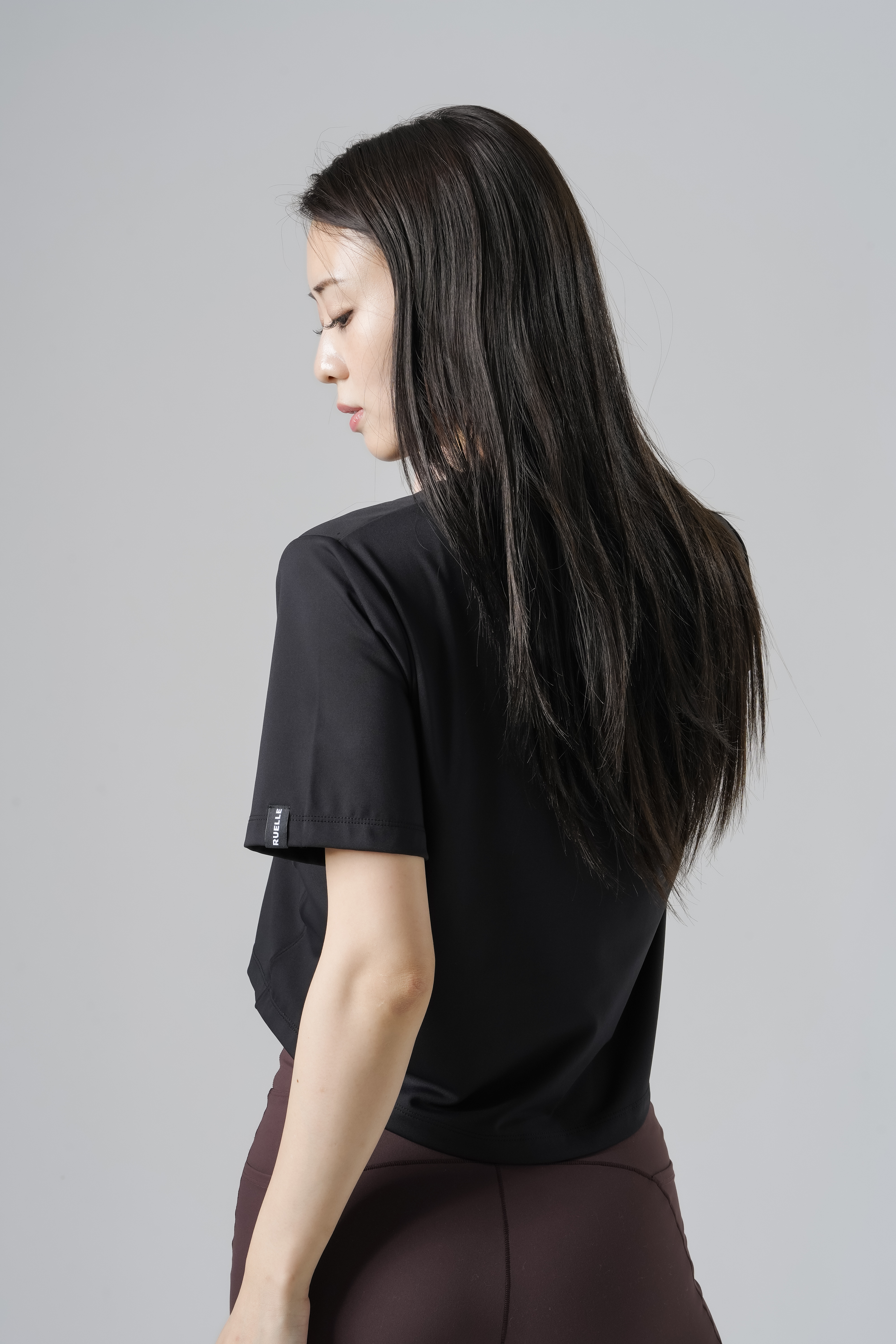 Performance Cropped Tee SIZE: XS, カラー: Black