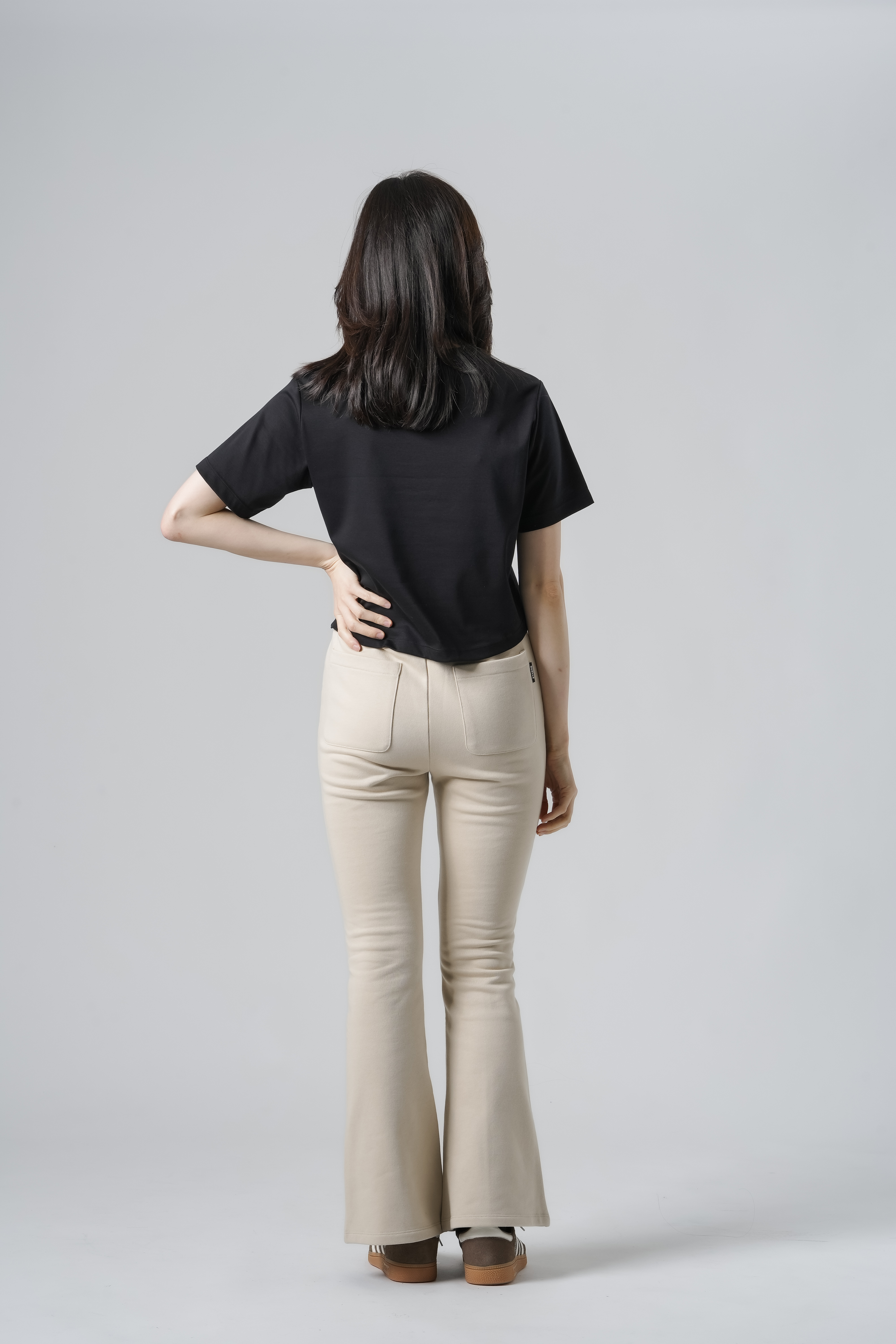 Wappen Cropped Tee SIZE: XS, カラー: Black