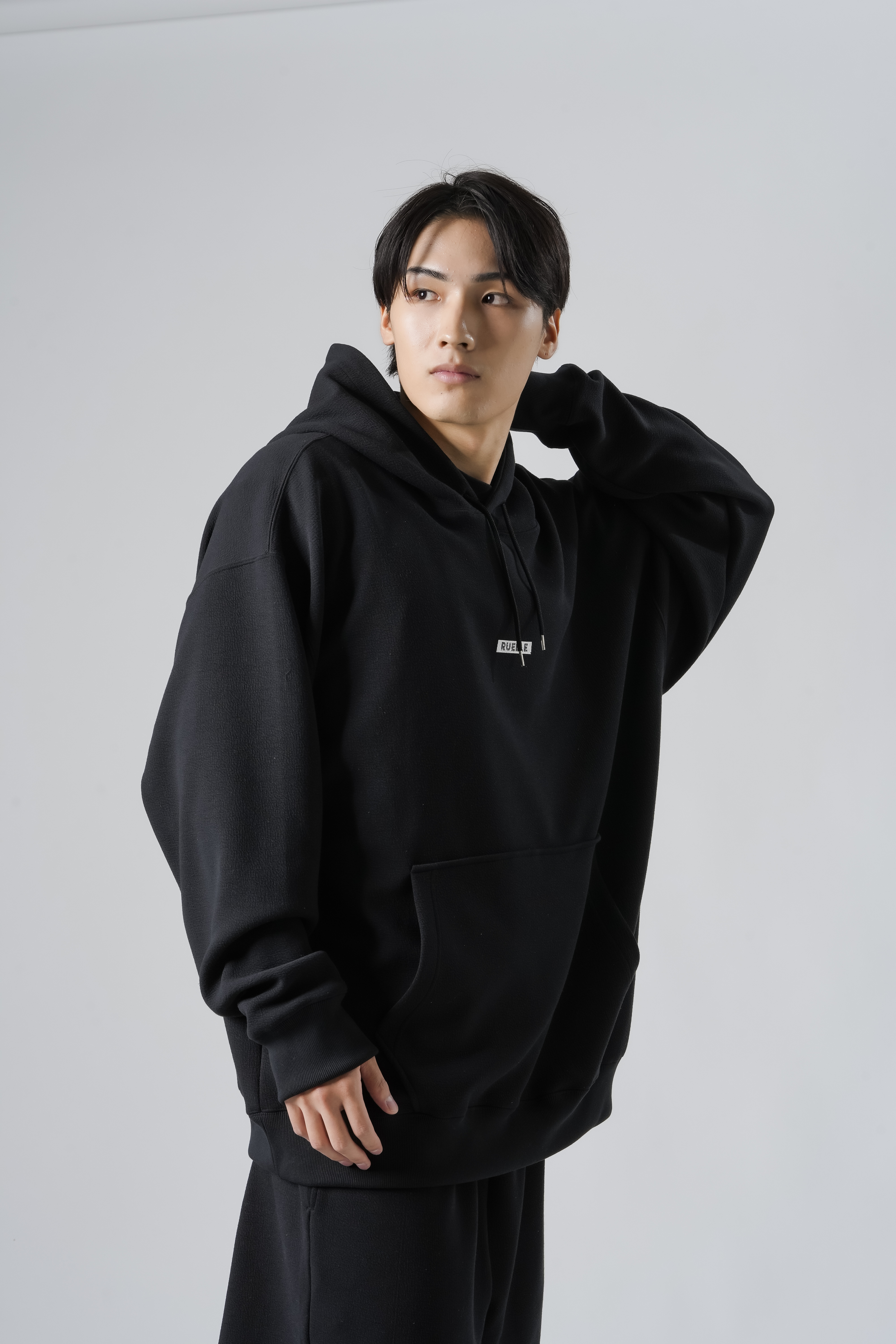 Structure Oversized Hoodie 【POP UP 先行販売】 SIZE: M, カラー: Black