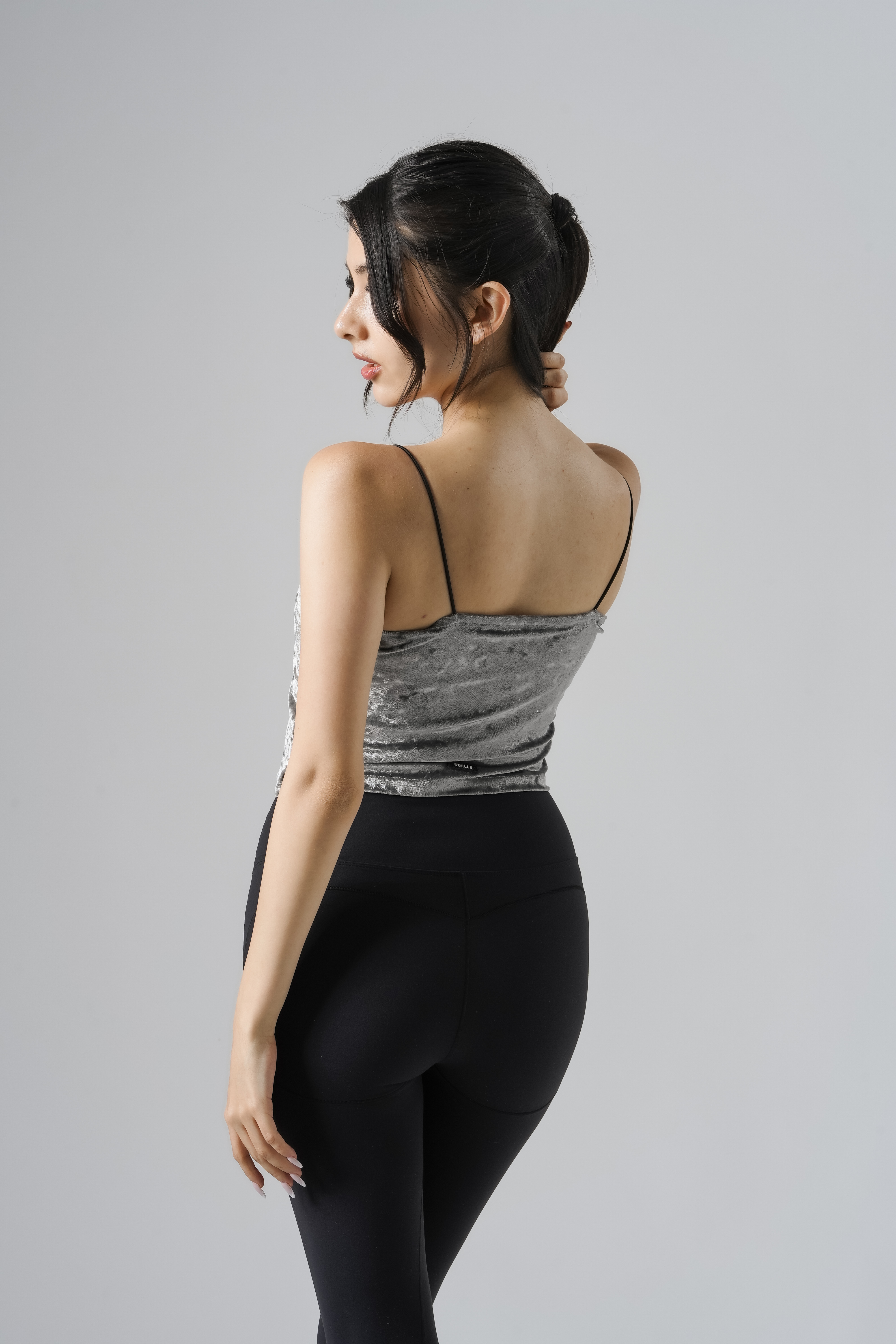 Velour Pad-In Camisole SIZE: XS, カラー: Silver