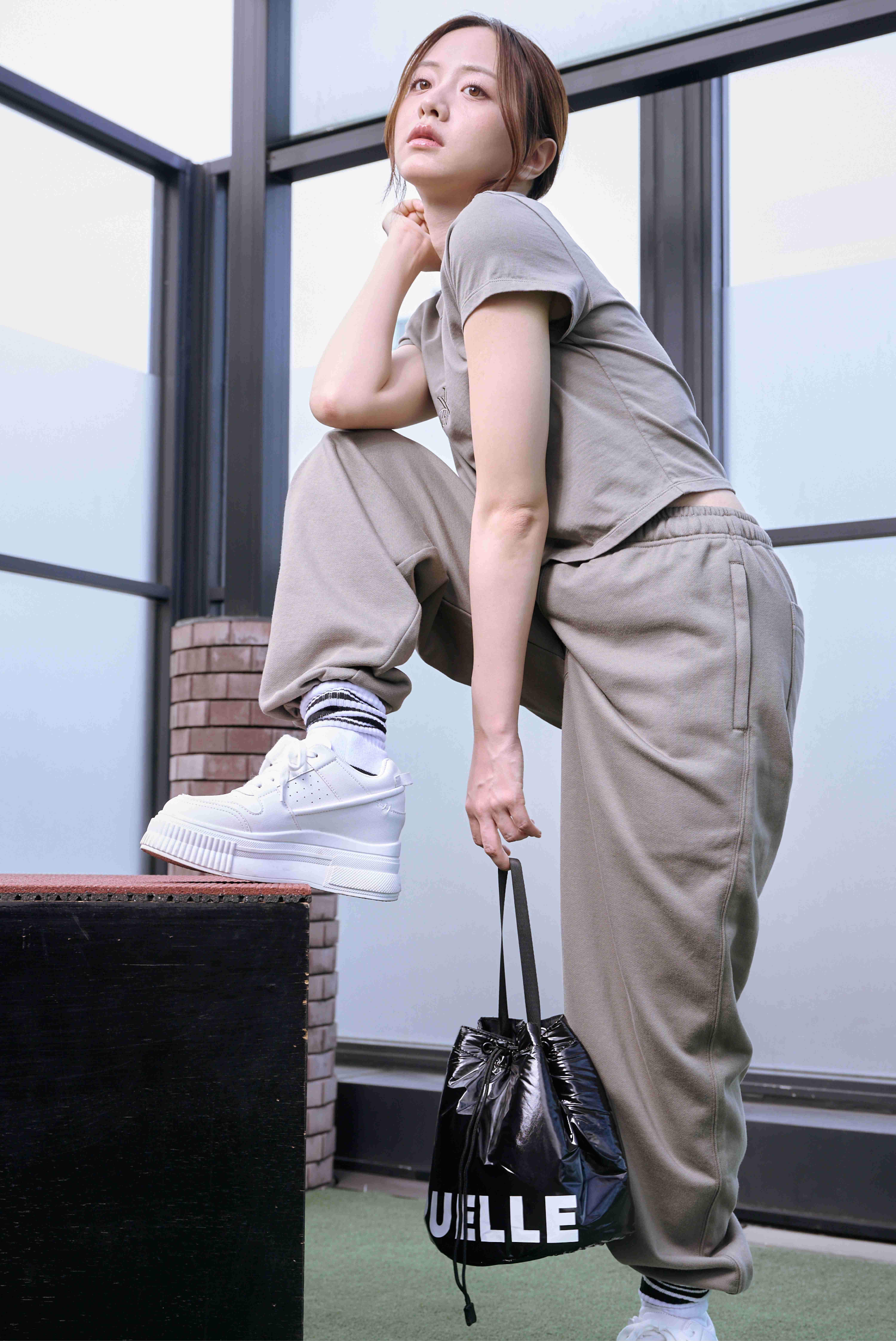 R-Sweat Pants SIZE: XS/S, カラー: Black