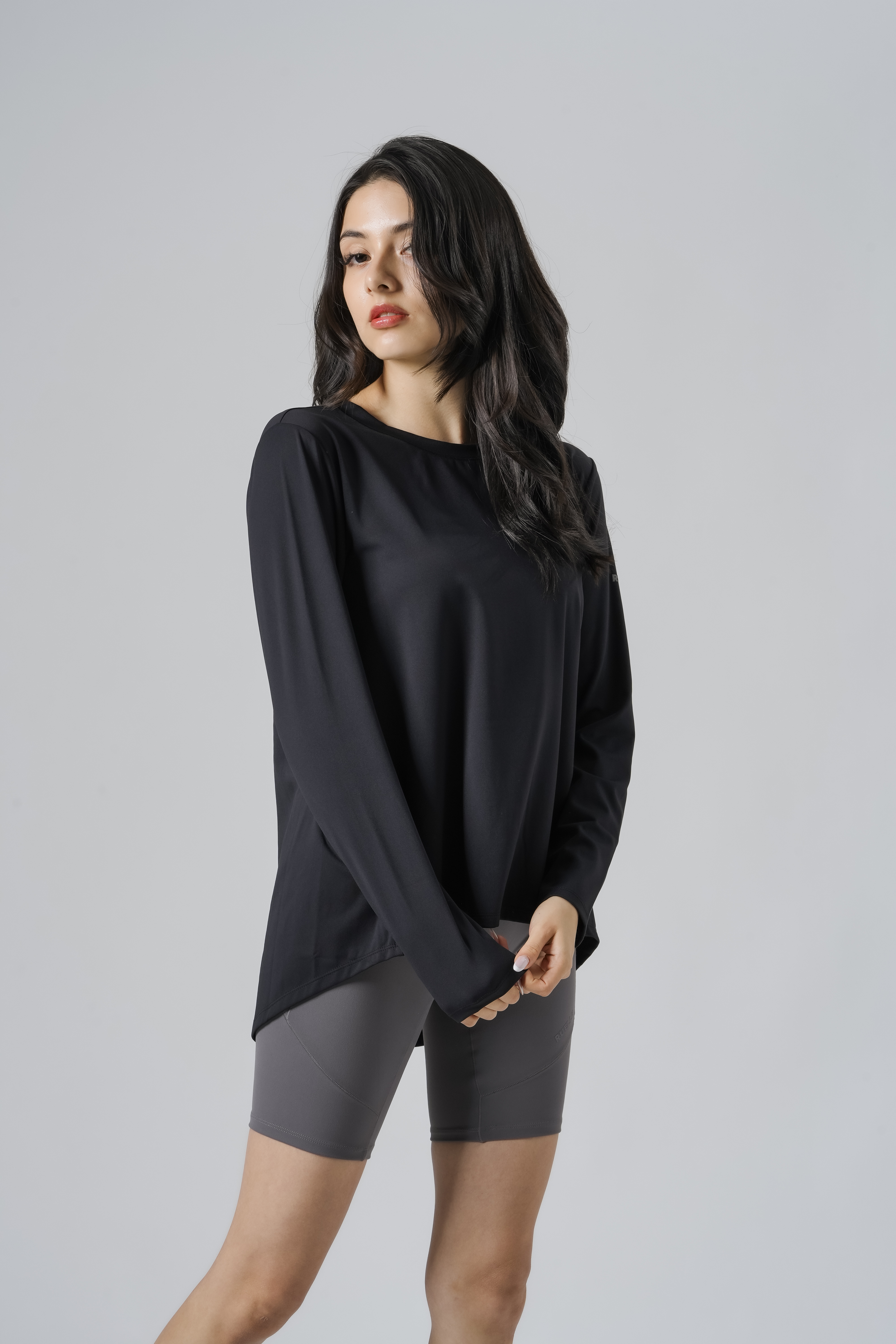2WAY Long Sleeve SIZE: XS, カラー: Black