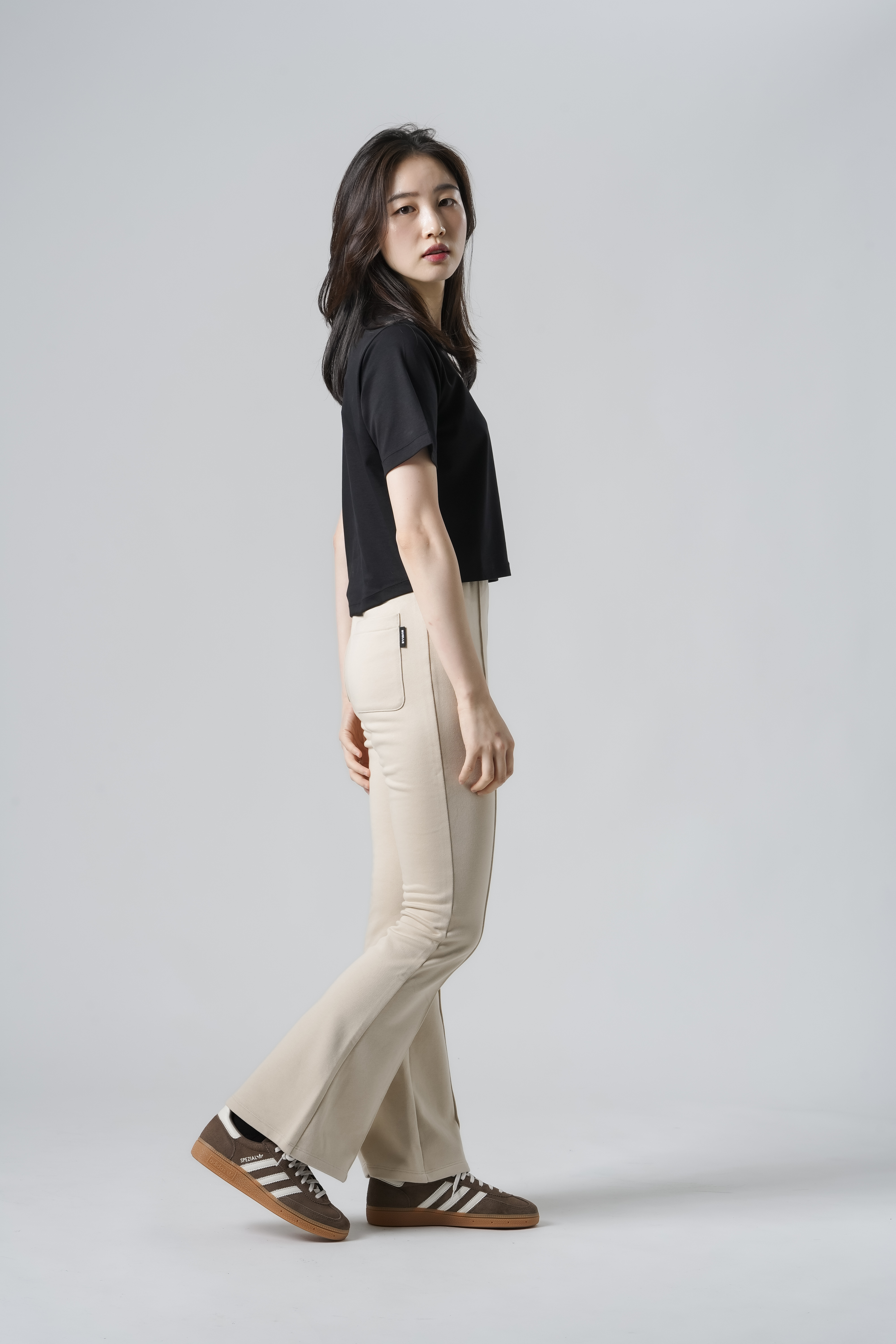 Wappen Cropped Tee SIZE: XS, カラー: Black