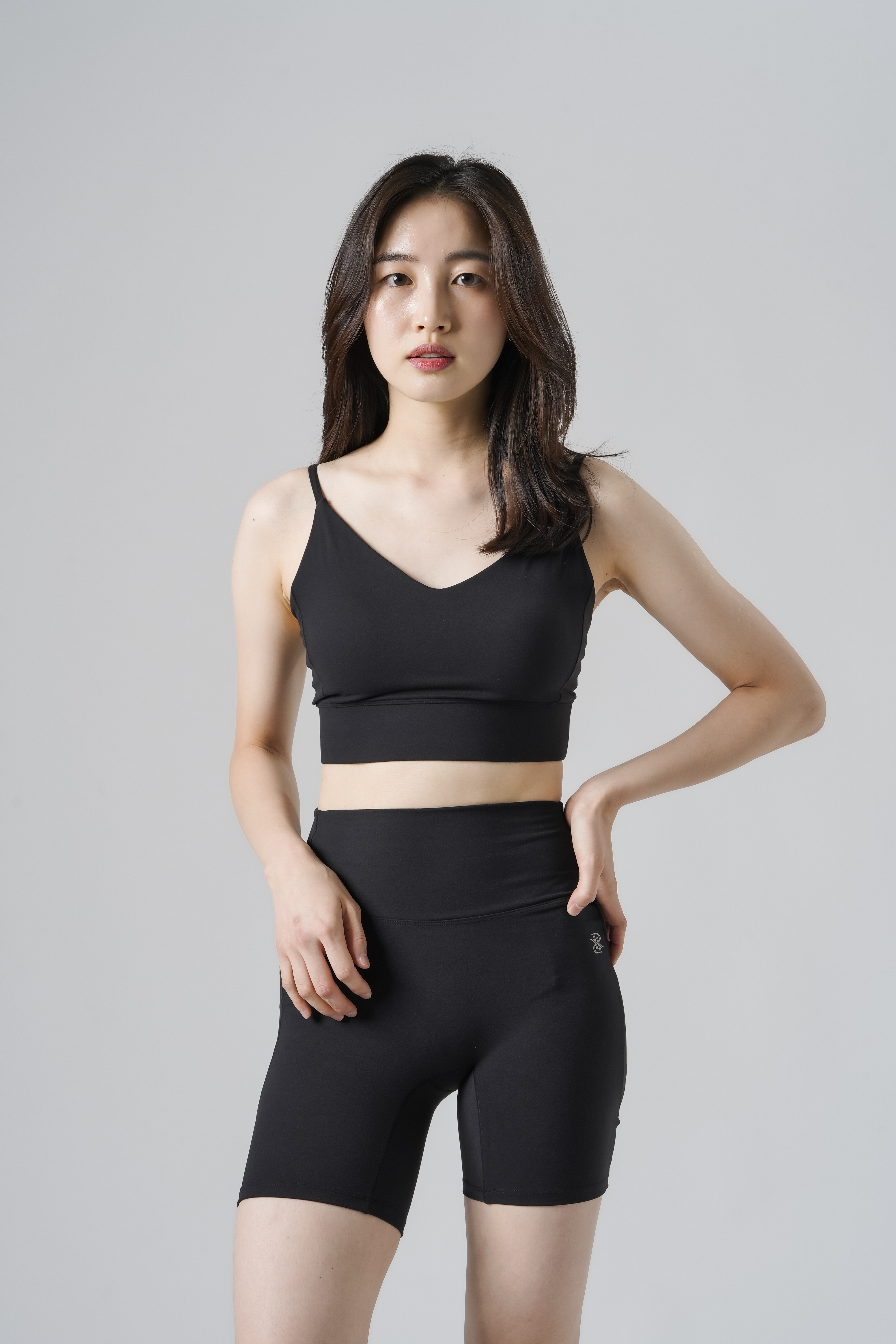 Aeral Short 5inch Leggings SIZE: XS, カラー: Black